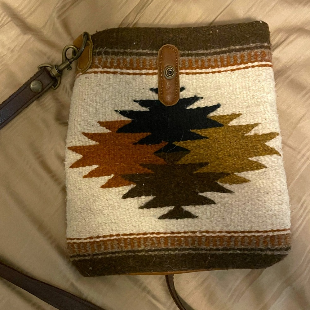 McFadin leather purse, western purse, Aztec purse